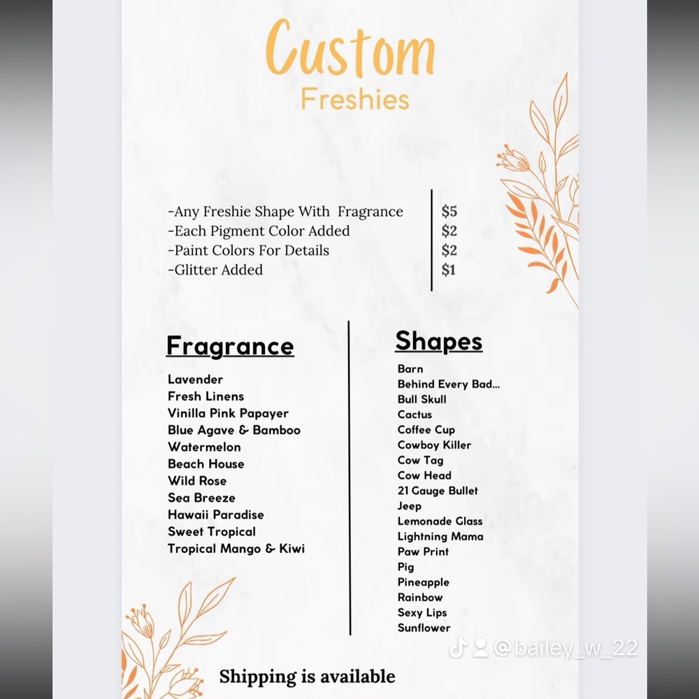 Custom Car Freshies